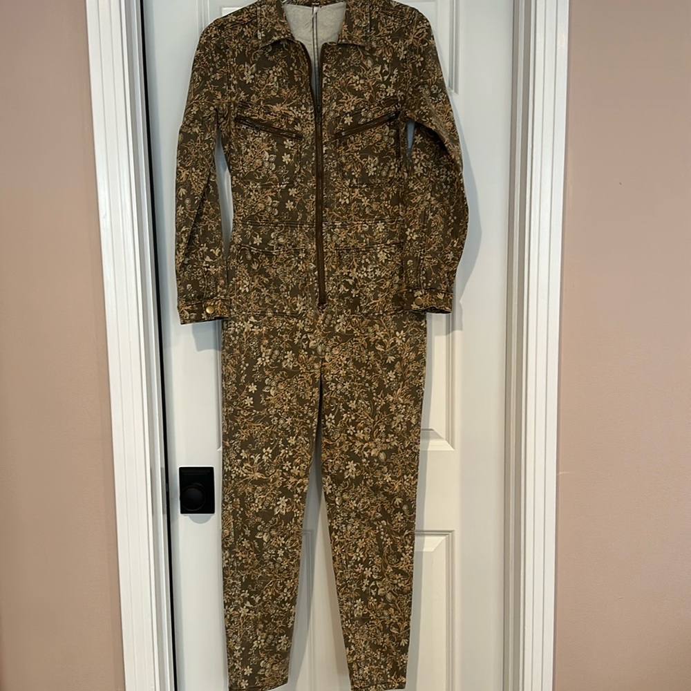 Free People Lennox Floral Jumpsuit